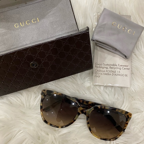 Gucci Accessories Gucci Leopard Cat Eyes Sunglasses Poshmark
